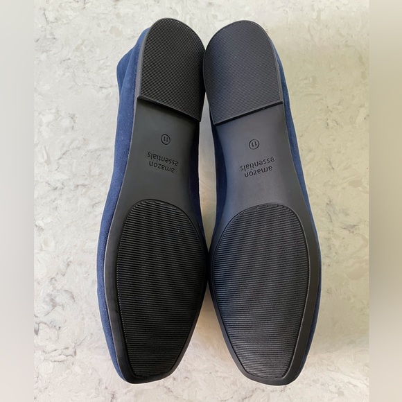 NWT Amazon Essentials Women’s Square-Toe Ballet Flats Navy Blue Size 11 - Picture 7 of 8